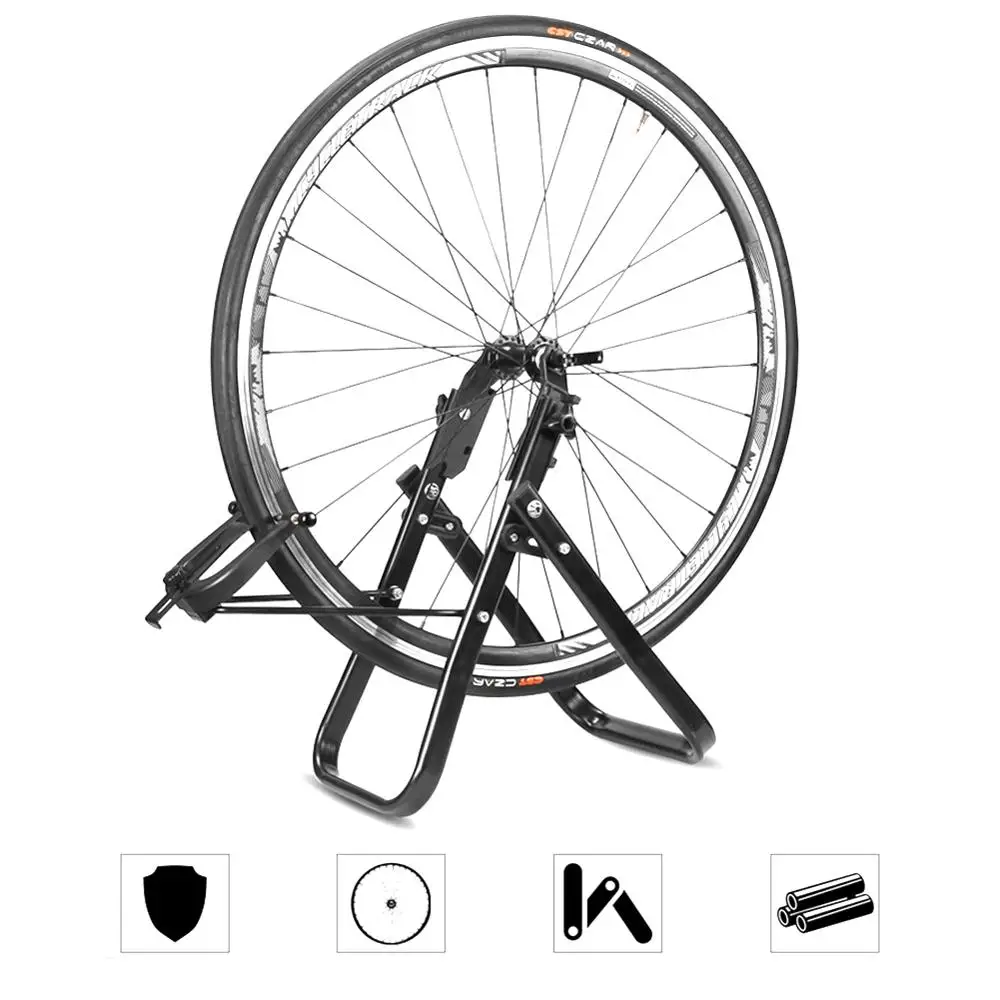 

Bicycle Repair Table Bike Wheel Fixing Calibration Tool Folding Mountain Bike Repair Station Wheel Correction Table bike tools