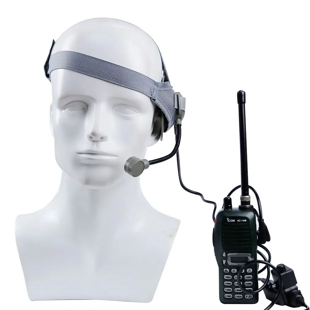 WoSport Tactical HD02 Round Edge Headset U94 Style PTT for iCom Kenwood Midland Motorola