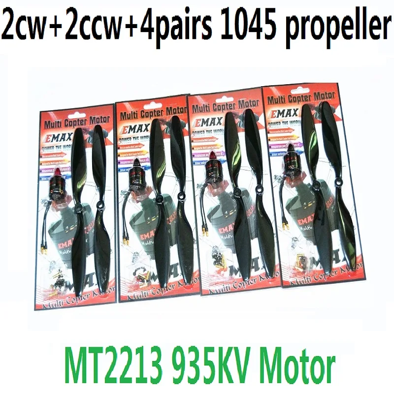 4 шт. Emax Mt2213 935kv RC бесщеточный двигатель 2CW 2CCW с парами Orignal 1045 Propller для DJI F450 F550