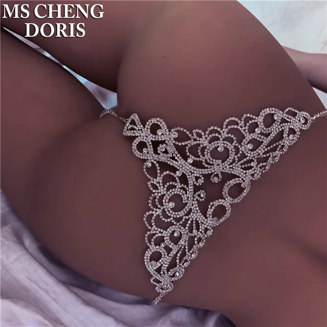 Sexy Shiny Rhinestone Body Chains Jewelry Waist Round Panties For Women  Crystal Underwear Thong Belly Chain Luxury Jewelry - Piercing Jewelry -  AliExpress