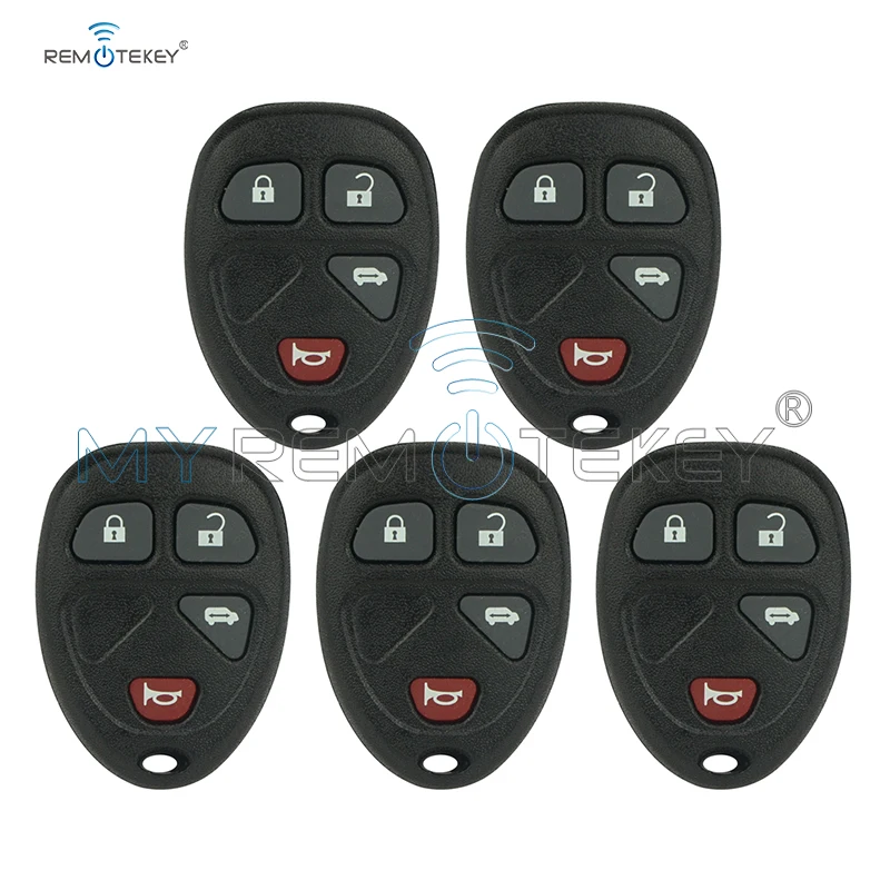 Remtekey 5 шт. 4 кнопки L2C0007T 315 МГц для Chevrolet VENTURE Pontiac Монтана дистанционный брелок |