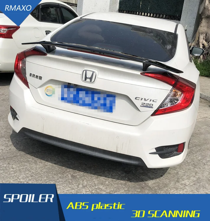 Спойлер для Honda CIVIC 2016 2018 спойлер TF АБС пластик цветной задний автомобиля|Спойлеры