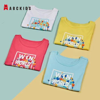 

ABCkids Cartoon Print Baby Boys T Shirt for Summer Kids Boys Girls Short Sleeve T-shirts Clothes Cotton Toddler Tops Girl Shirts