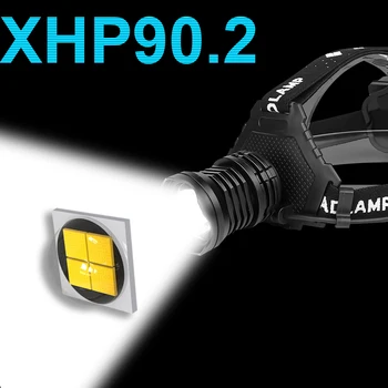 

300000 lumens xhp90.2 powerful Headlamp USB led headlight head flashlight Torch xhp70 xhp50 rechargeable head lamp 18650 hunting