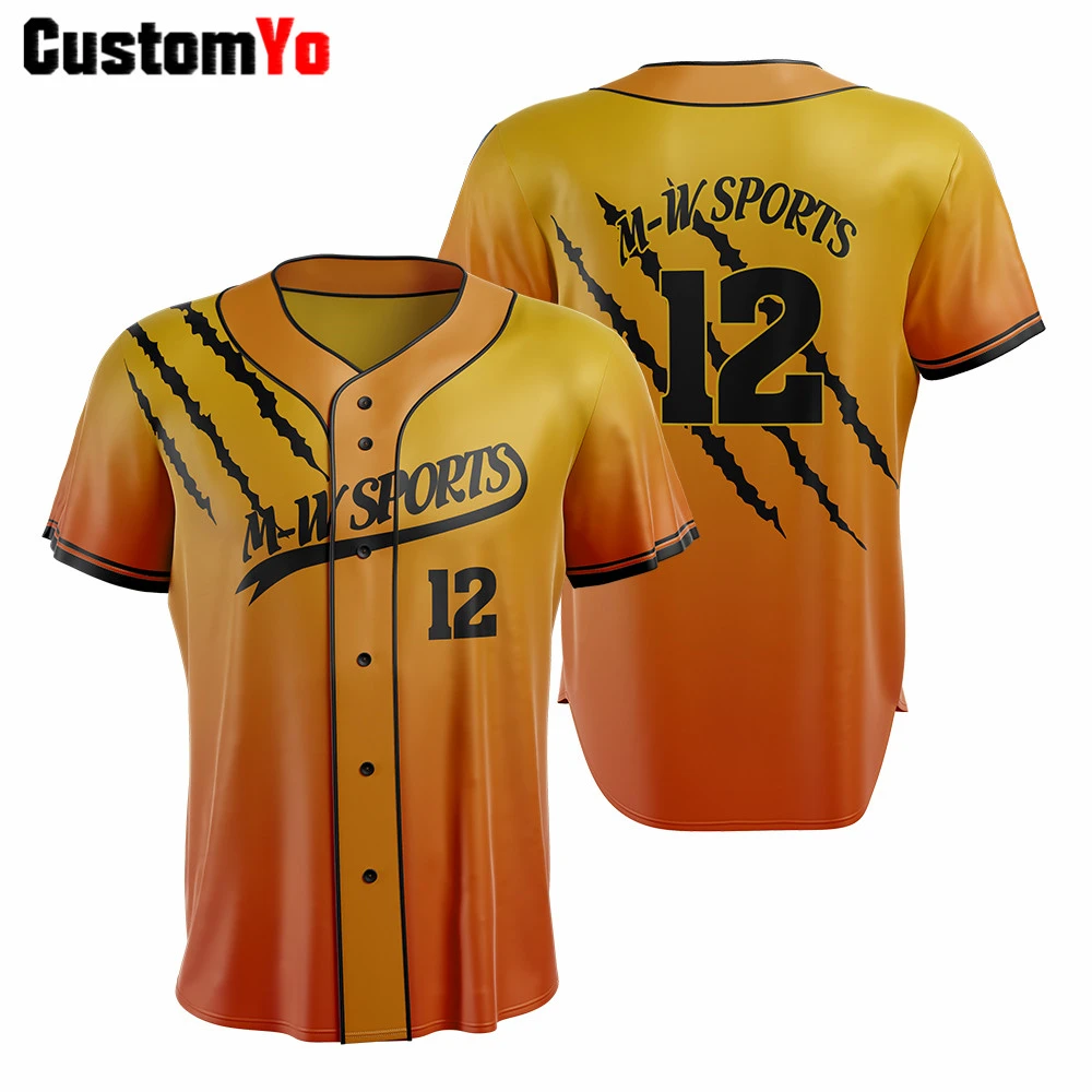 polyester baseball jersey