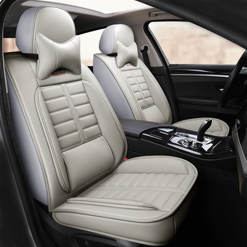 Высококачественные эко кожаные автомобильные чехлы на сиденья из искусственной