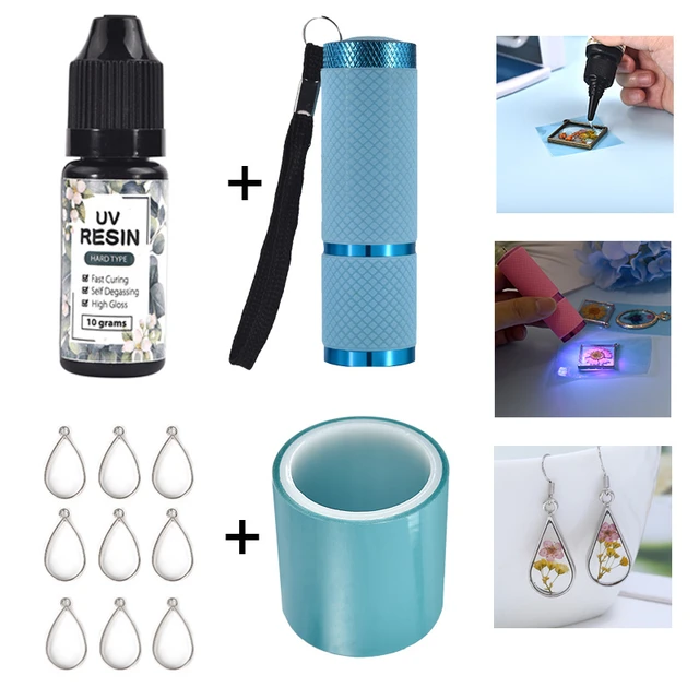 Pendant Making Set Epoxy Resin  Epoxy Resin Pendant Tray Kit - 1 Set Glue  Pendant - Aliexpress