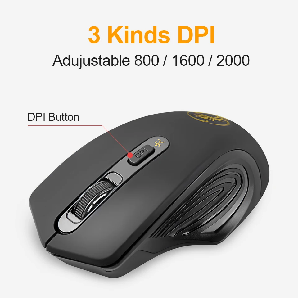 Wireless Mouse USB Computer Mouse Silent Ergonomic Mouse 2000 DPI Optical Mause Gamer Noiseless Mice Wireless For PC Laptop