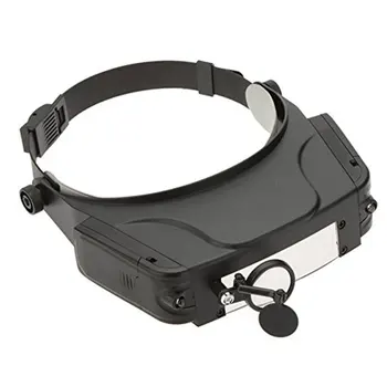 

Magnifier Magnifying Glass Multifunctional Head-mounted Loupe LED Light Headband Multi-lens Eye Magnification Acrylic