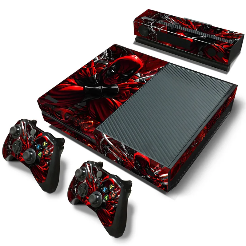 Marvel Spiderman Deadpool Sticker for XBOX ONE Skin Sticker Console and Controllers for XBOX ONE Gamepad Controller Decal 