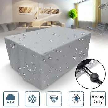 

210T Waterproof Cover Oxford Cloth Outdoor Dust Cover Anti Rain Snow Chair Furniture Covers Sofa Table Chair Dust Proof Cover