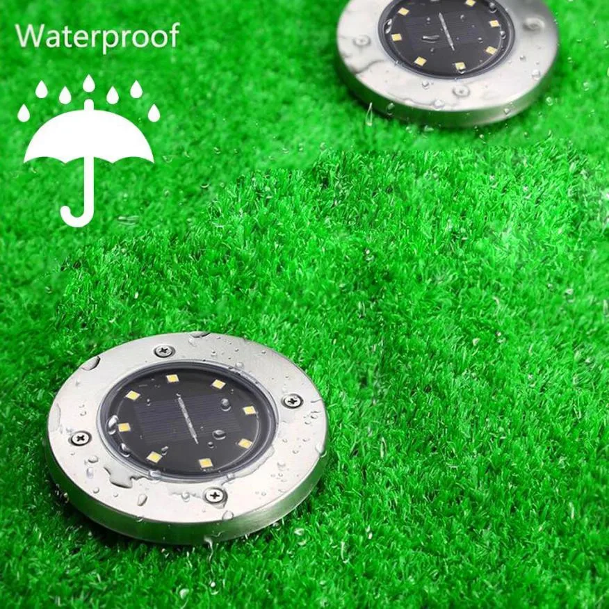 

8Pcs 8LED Solar Power Buried Light Under Ground Lamp Outdoor Path Garden Decking Floor Light Wall NEW HOT Purchasing wholesale