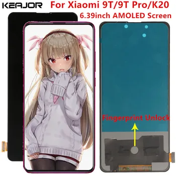 

Amoled Screen For Xiaomi Mi 9T 9T Pro Display Screen Tested Lcd Display+Touch Screen With Fingerprint For Redmi K20 K20 Pro Lcd
