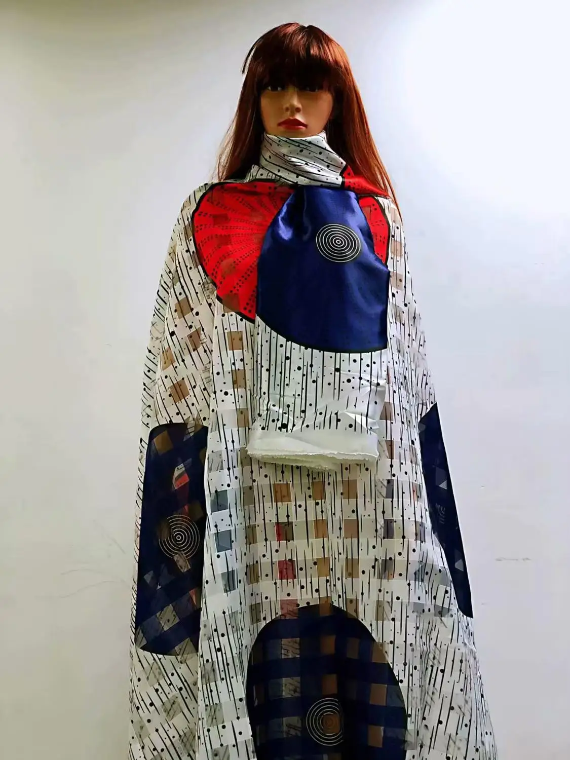 Модная африканская печатная органза и лента ткань толстая лента прозрачная ткань для женщин и мужчин MO1