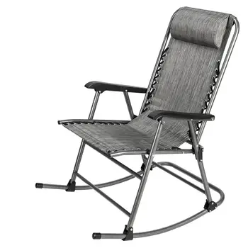 

2020 Office Outdoor Leisure Chair Comfortable Relax Rocking Chair Folding Lounge Chair Relax Chair Nap Recliner 159kg Bearing
