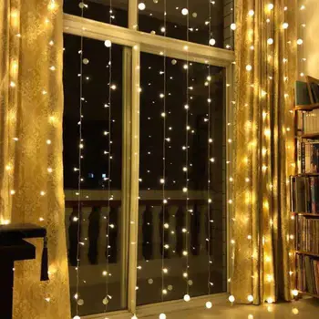 

1 Set LED Lights String Romantic Decorative Lamp Warm White Light String US Plug