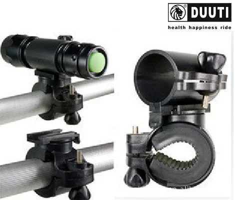 DUUTI Due Way(пряжка кожаный ремень) велосипедная лампа Кронштейн Автомобильный зажим-360% вращающийся держатель лампы
