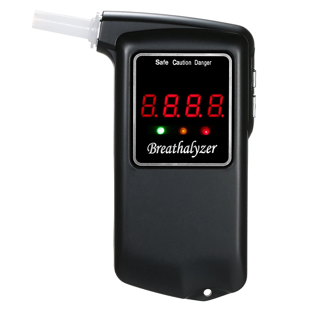 

High Quality Professional Portable Blowing High Sensitivity Digital Breath Alcohol Tester with 10pcs Transparent Mouthpieces