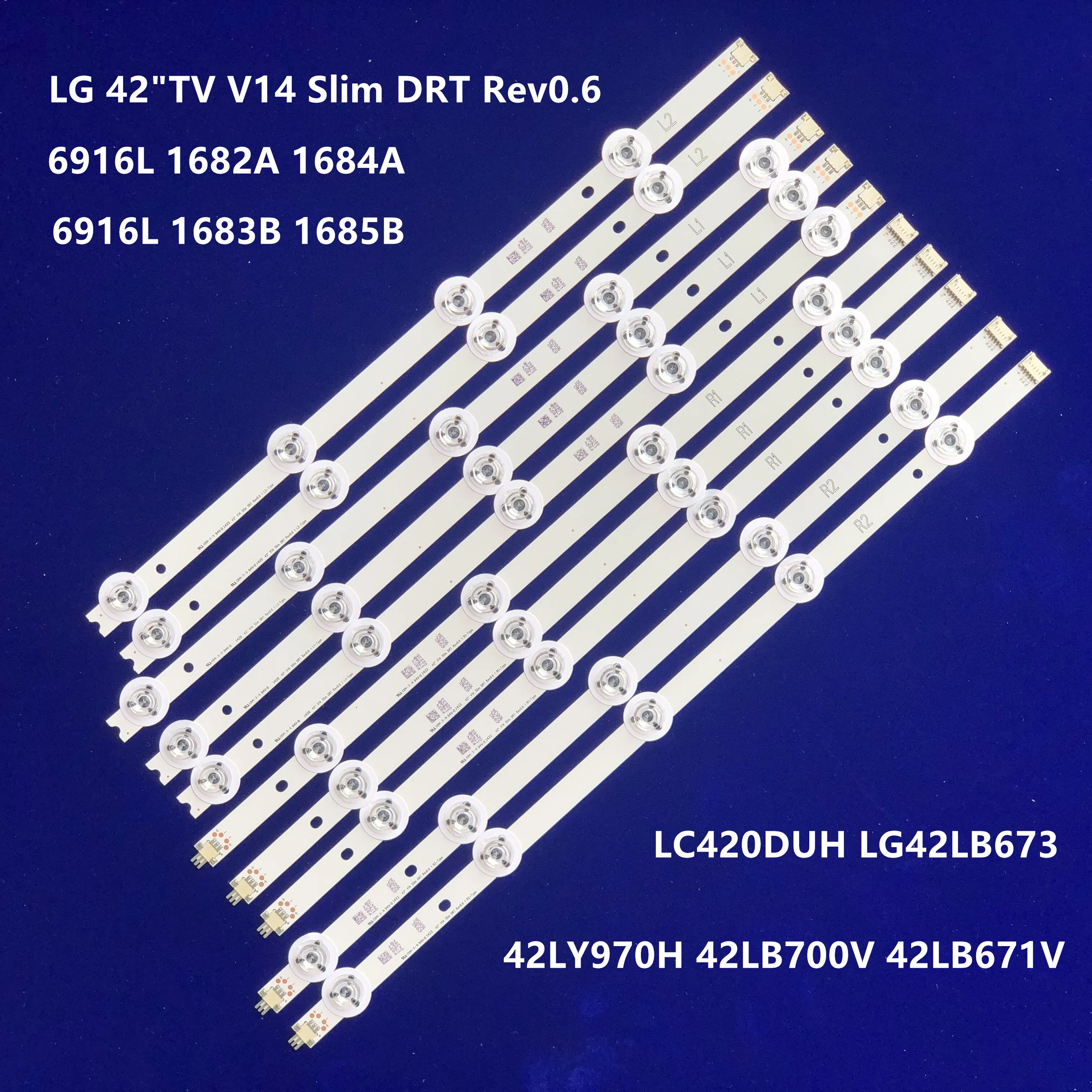 Светодиодная лента для подсветки телевизора LG 42 дюйма тонкая DRT Rev0.6 6916L 1682A 1684A 1683B