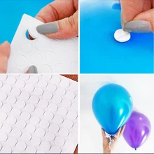 100 Pontos de Cola Balão Balões de Festa de Aniversário de Casamento Balão Dot Anexar Anexar Adesivos Adesivo de Parede DIY Decoração Suprimentos(China)