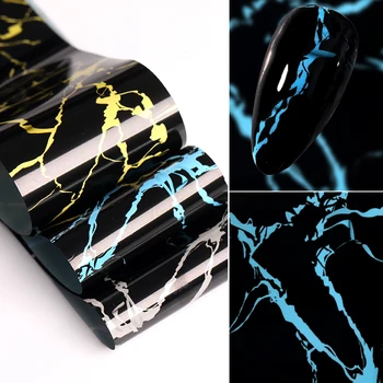 

1 Bottle 4*100 CM Nail Foil Sticker Marble Texture Pattern Nail Foil Sticker Transfer Wrap Sticker Nail Design Decoration