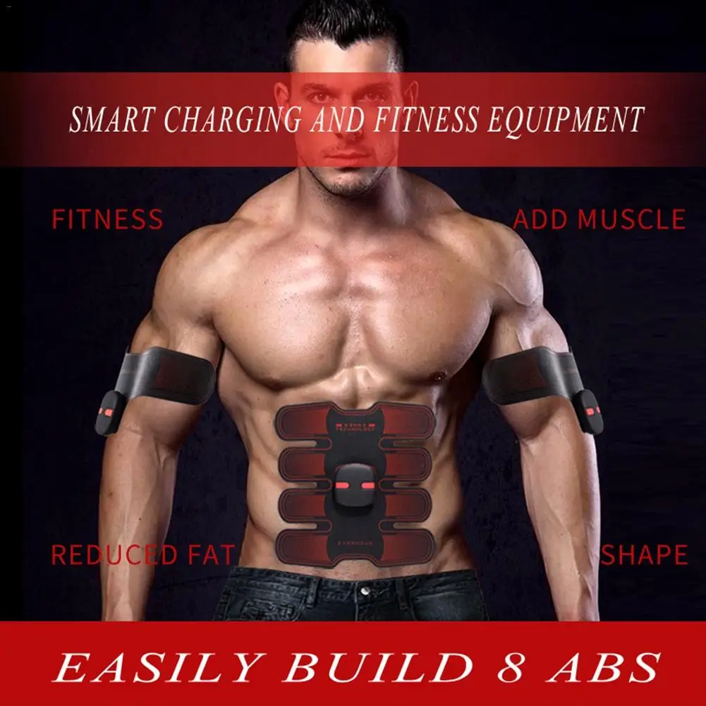 

Upgraded Version EMS Smart Muscle Stimulator Abdominal Trainer Hip Trainer Massager Body Shaper Unisex With Remote Control
