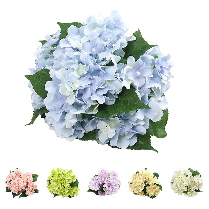 

Artificial Flowers Silk 7 Big Head Hydrangea Bouquet for Wedding, Room, Home, Hotel, Party Decoration and Holiday Gift Pink