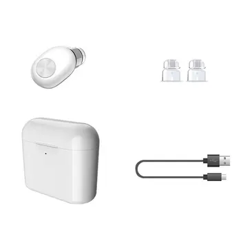 

Wireless Bluetooth Earphone Mini Invisible Earbuds In-ear Headset with Charging Box Portable Sport Travel Earpiece Headphone