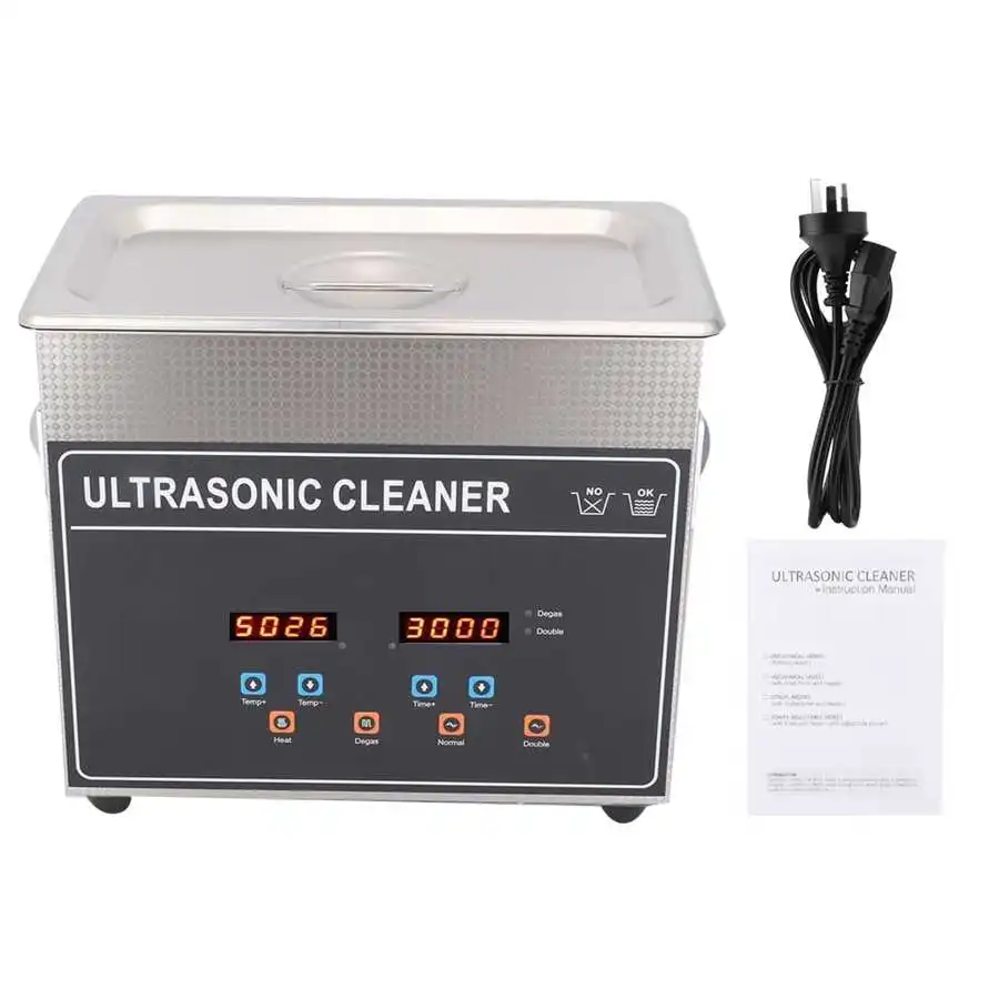 US $129.70 SUS 304 Digital Ultrasonic Cleaner Heater Ultrasonic Cleaner Machine For Watches Dental AU Plug 220240V Jewelry Washer