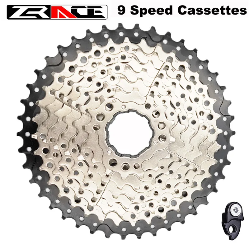 Zracing 9 s велосипед 104BCD цепное кольцо 32T / 34T 36T 38T + Freewheel 42T скоростной Кассетный