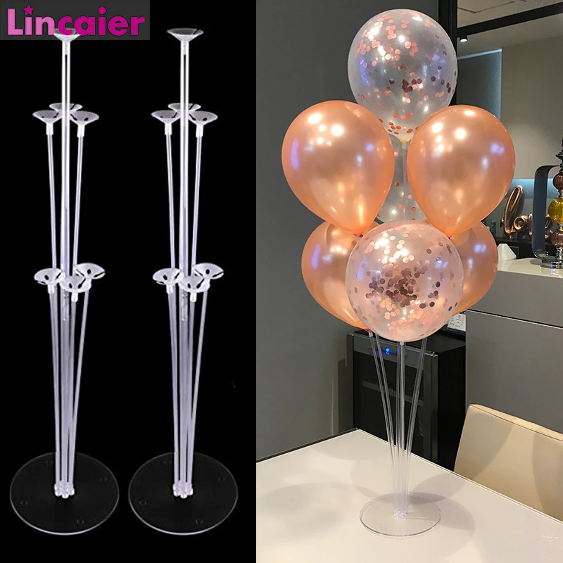 2Set 7 Tubes Balloon Stand Holder Accessories 1st Birthday Party Decorations Kids Boy Girl Baby Shower Adult Wedding 2 3 5 18 30 | Дом и сад