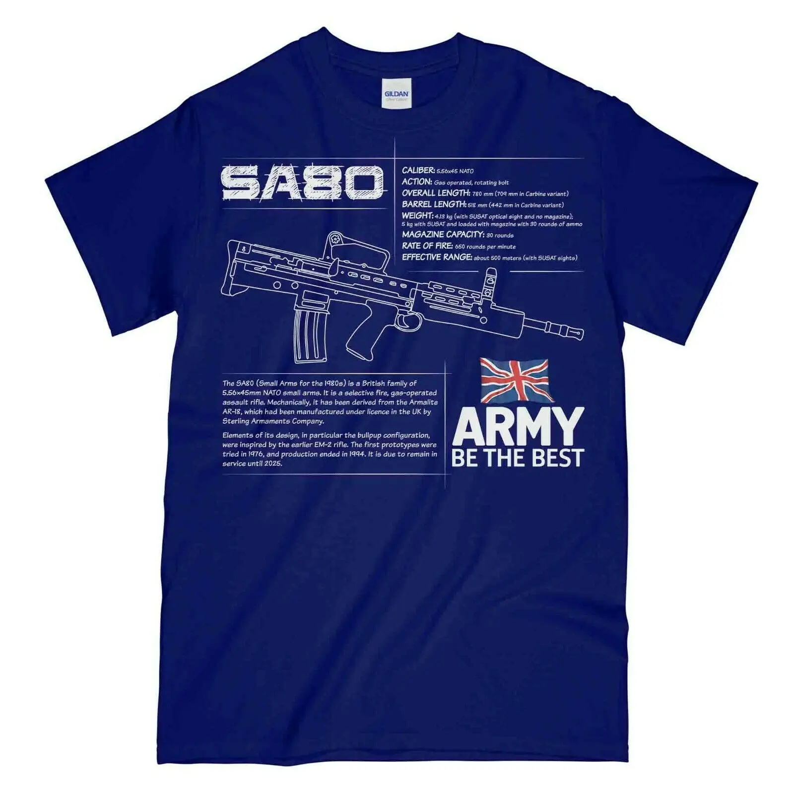 SA80 British Army Rifle Spec T Shirt 
