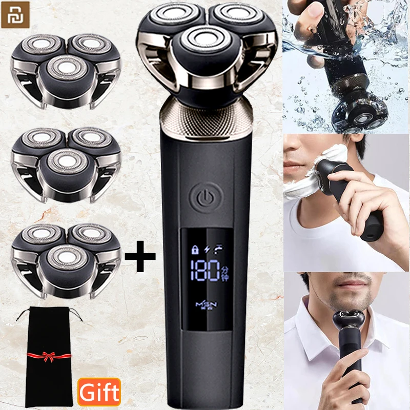 Men's shaver Electric Shaver for men Clipper electric Razor machine Smart shavers xiaomi youpin beard trimmer Automatic cleaning 1