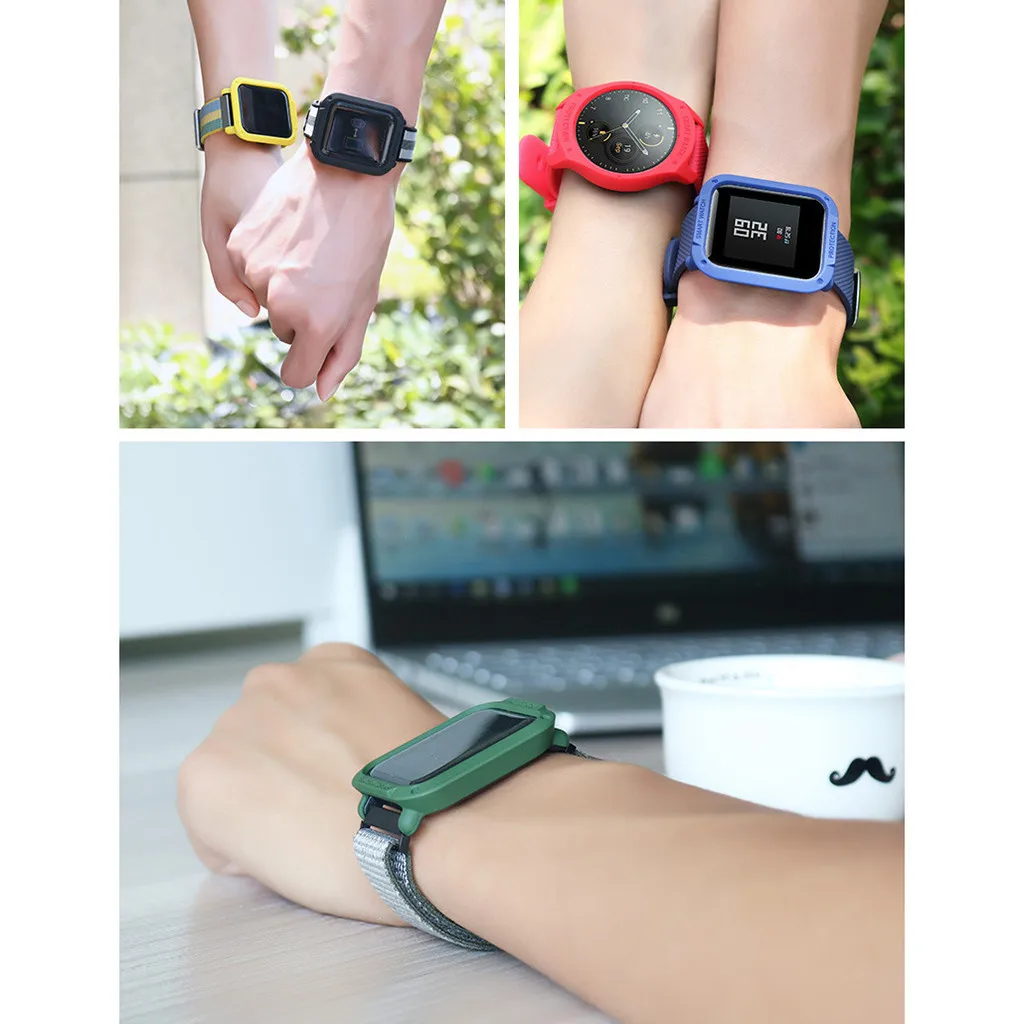 Ультратонкий цветной чехол для экрана чехол для Huami Amazfit Bip Молодежные часы Смарт-часы аксессуары Защитные Чехлы#904