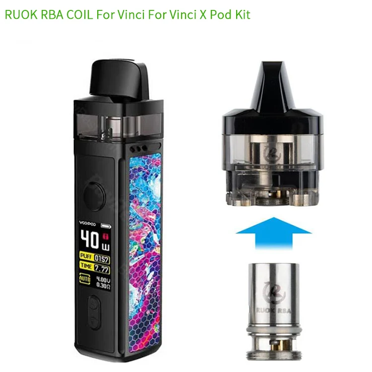 1 шт. катушка Reewape Ruok RBA для Vinci Винчи X Pod Набор замены DIY Rebuild MTL Vape