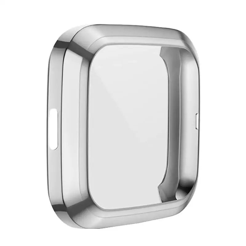 Новинка, 10 цветов, мягкий ТПУ чехол для Fitbit Versa, 2 ремешка, водонепроницаемый корпус для часов, Защита экрана для Fitbit Versa 2, Смарт-часы