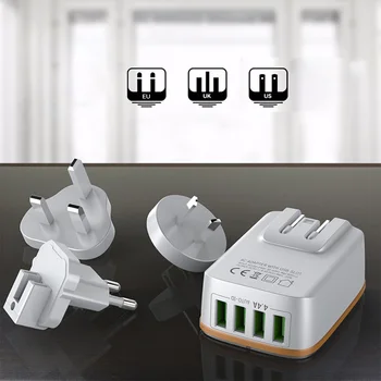 5v 3.4Aマルチポートusb充電器アダプタデュアルポート急速充電器延長携帯電話急速充電iphone 11 サムスンxiaomi