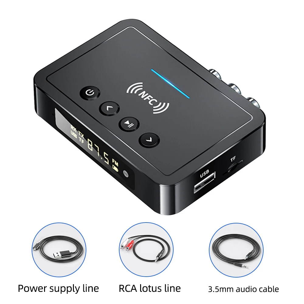Bluetooth 5 0 адаптер автомобильный аудиоприемник RCA беспроводной музыкальный для ТВ
