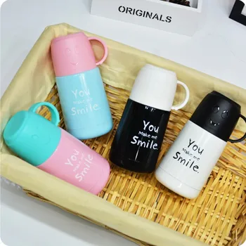 

LDFCHENNEL Cartoon Thermos Bottle with Cup Stainless Steel Vacuum Flask Thermal Thermos Bottle Insulated Tumbler Coffee Milk Mug