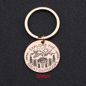 

Adventure Awaits Keyfobs Explore The Great Outdoors For Graduation Gift Outdoor Lover Exclusive Charm Key Ring