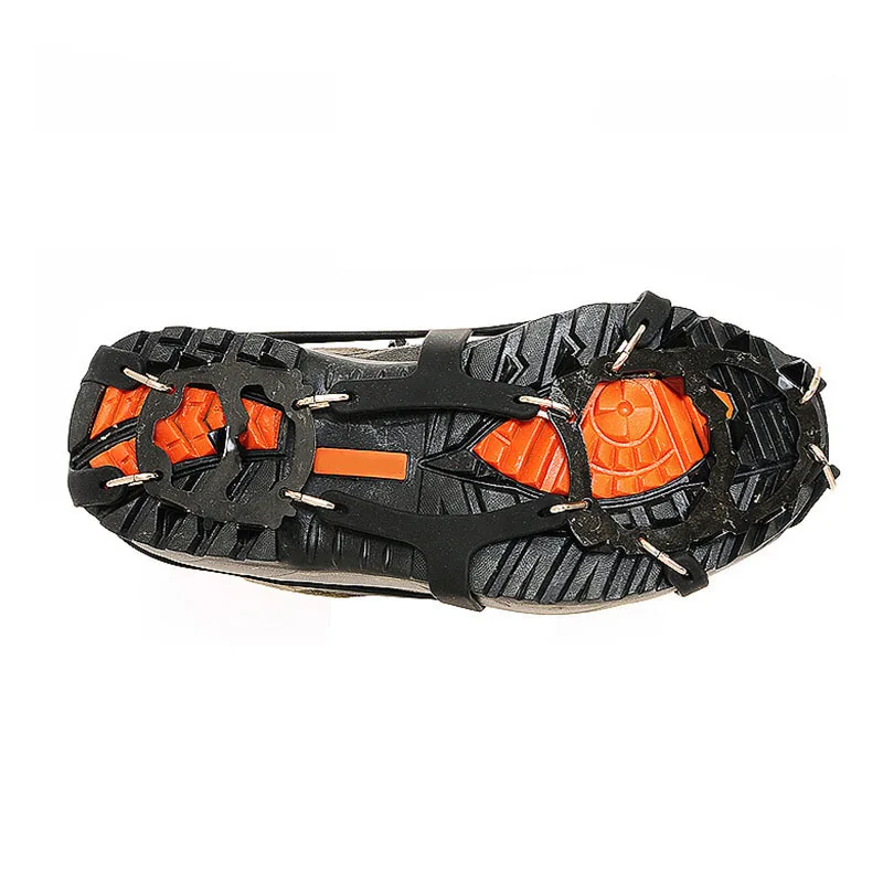 AUAU-1 Pair 18 Teeth Crampons Non-Slip Ice Snow Climbing Anti-Slip Shoe Covers Spike Cleats Crampons Anti-Slip Overshoes