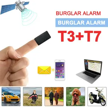 

T3 T7 Super Mini Built-in Microphone GPS Tracker SOS Real-time Call Tracking Playback Web APP for Children Pets Vehicle Luggage