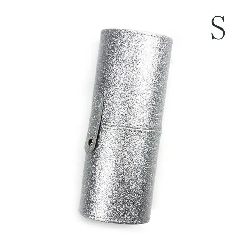 Silver S Модный женский держатель для кистей из искусственной кожи для макияжа, чехол для косметички, органайзер для женских многофункциональных кистей, контейнер для ручек - Цвет: Silver S