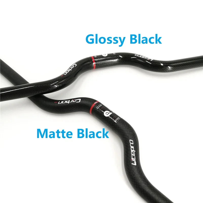 Guidon intégré de vélo Alfa Pasca NO Logo Noir 3K / UD Guidon de vélo