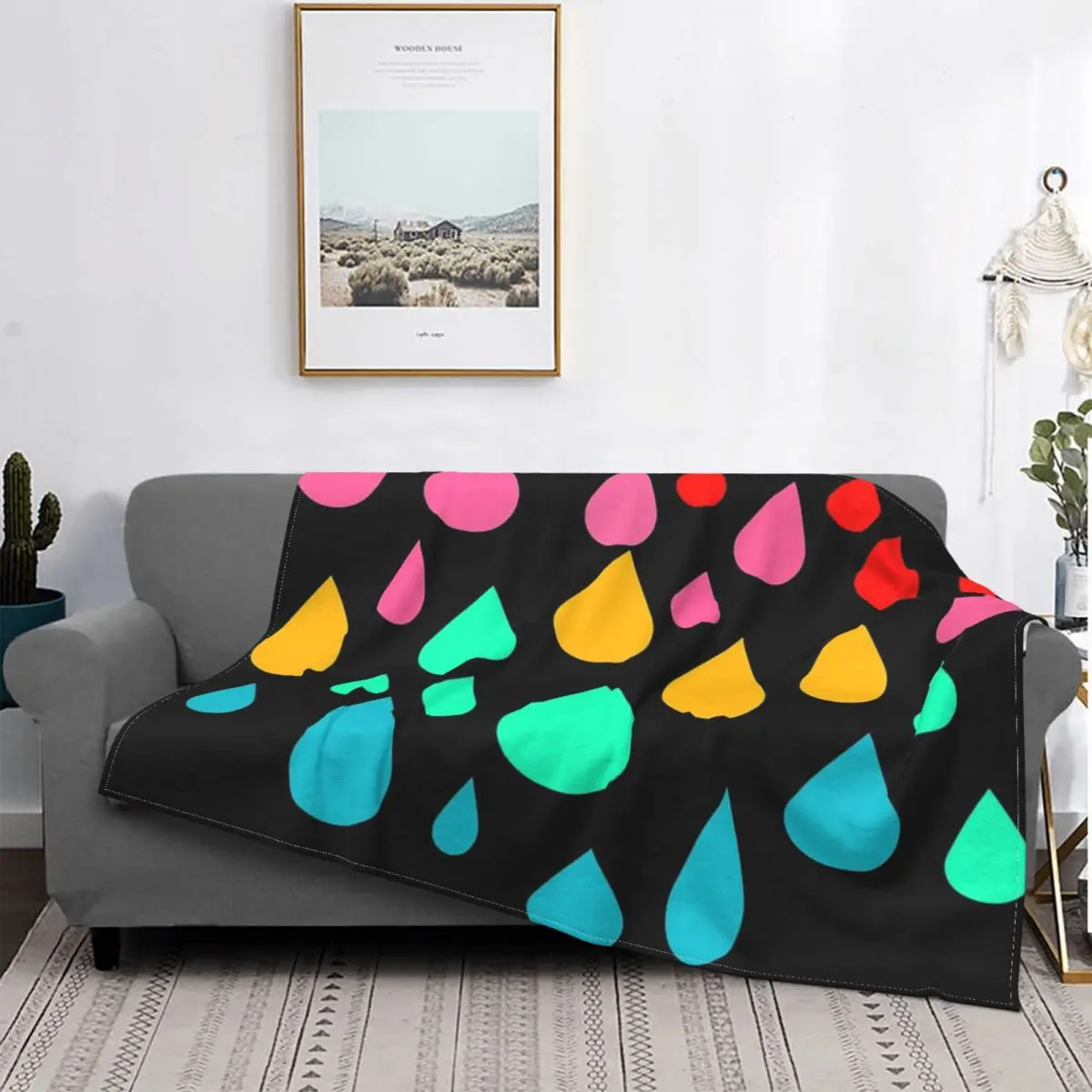 Manta Con Capucha Para Amantes De La Lluvia, Para Cama Colcha A Cuadros, Edredón Para Bebé