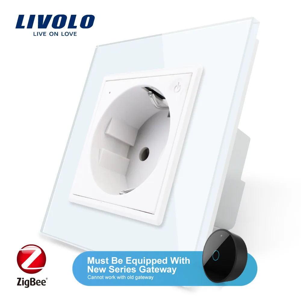 Livolo/Стандартный настенная электрическая розетка Wi Fi Мощность гнездо смартфон 16A