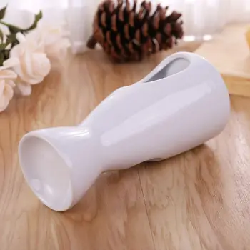 

White Ceramic Candle Holder Wax Oil Burner Fragrance Aromatherapy Candlestick GXMA