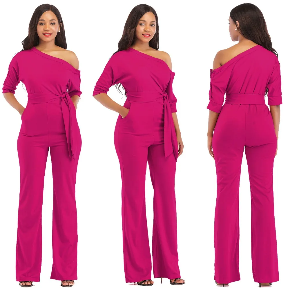 Fashion Streetwear Women Summer Half Sleeve Jumpsuit Bodysuit Femme Bandage Rompers Irregular Playsuit Women Sexy Jumpsuit