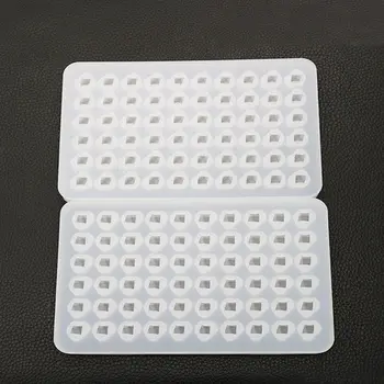 

DIY Crystal UV Epoxy Mold 60 Grid Ice Cube Mould Irregular Jewelry Pendant Diamond Silicone Molds