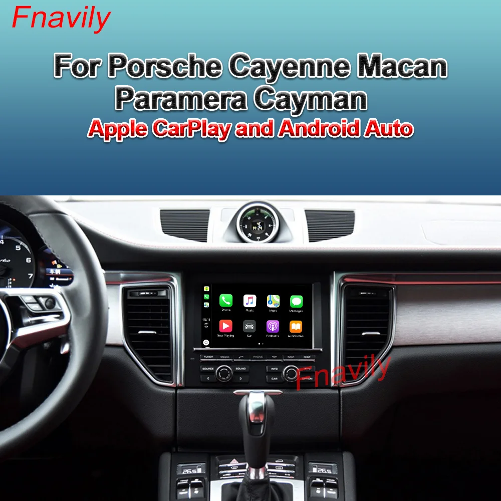

Fnavily OEM Retrofit Wireless CarPlay For Porsche Cayman Panamera 911 Cayenne Macan Box Waze Google Map PCM3.1 2010-